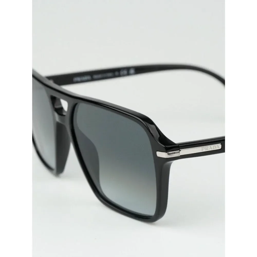 NEW Prada PR20YS 1AB06T Black Grey Unisex Pilot Sunglasses PR 20YS